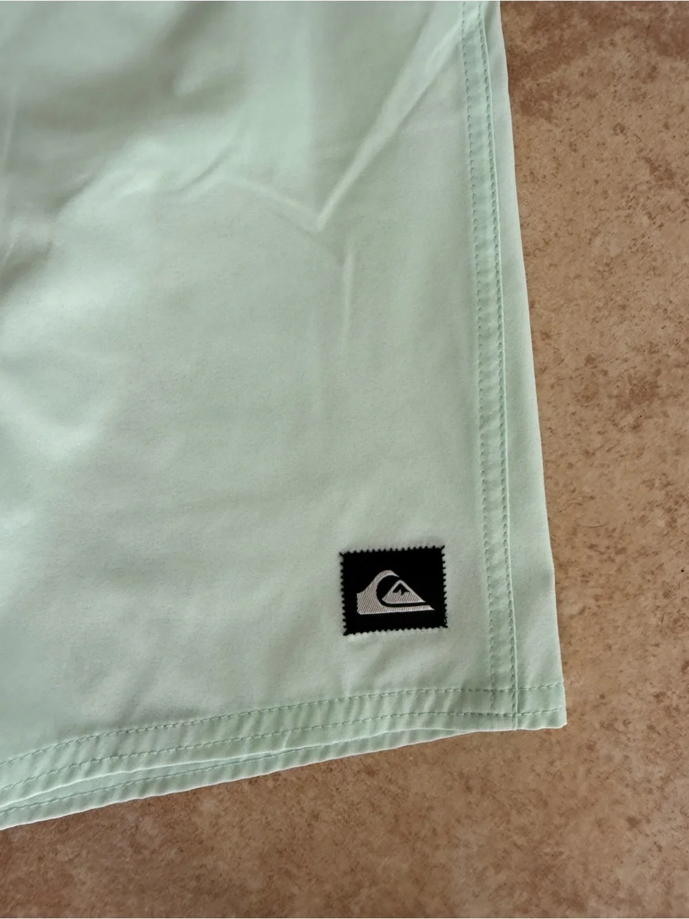 Quiksilver Men’s Minty Teal Green Board Shorts with Black Drawstring